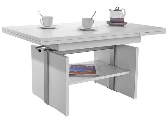 Couchtisch Falco - Weiß, KONVENTIONELL, Holzwerkstoff (105-160/48-70/63cm) Couchtisch Falco - Weiß, KONVENTIONELL, Holzwerkstoff (105-160/48-70/63cm)