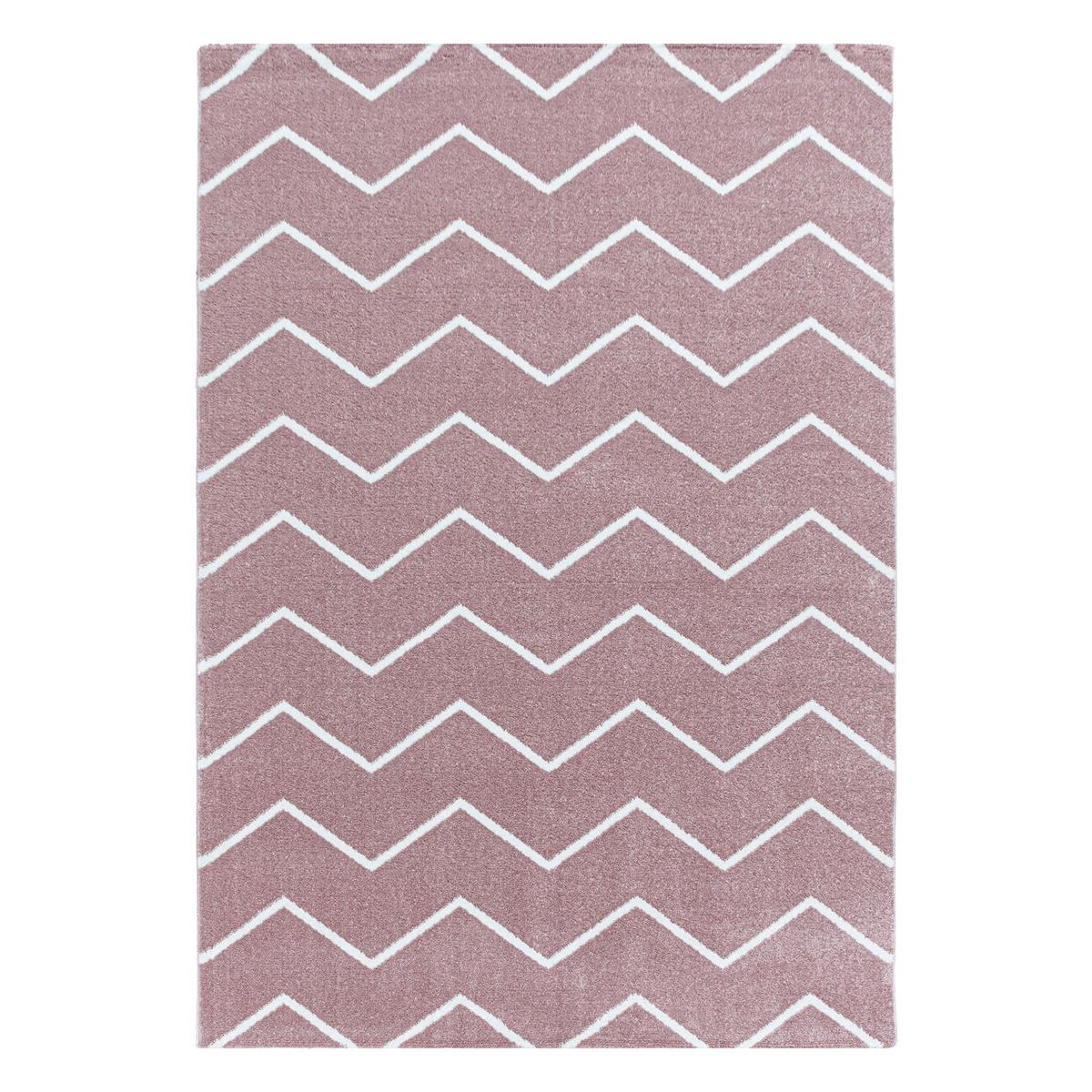 Teppich Läufer Rosa Rio 80x250 Cm - Rosa, Basics, Textil (80/250cm)