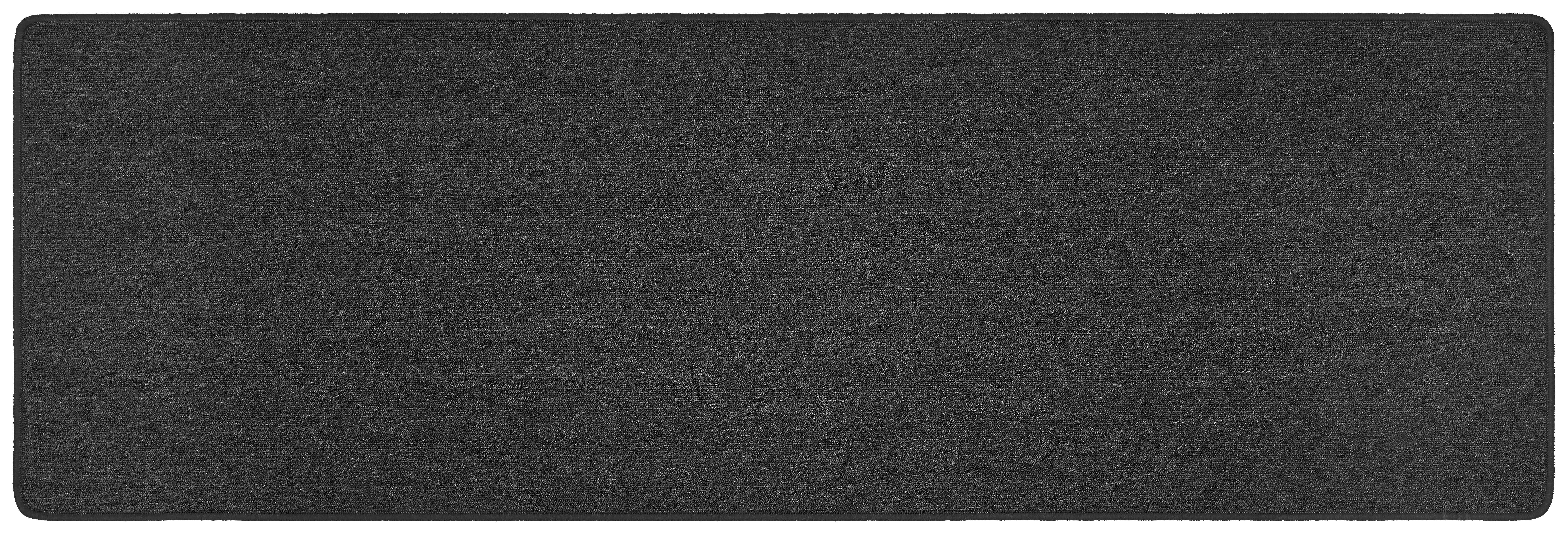 Teppich Läufer Anthrazit John 66x200 cm - Anthrazit, Basics, Kunststoff (66/200cm) - Ondega