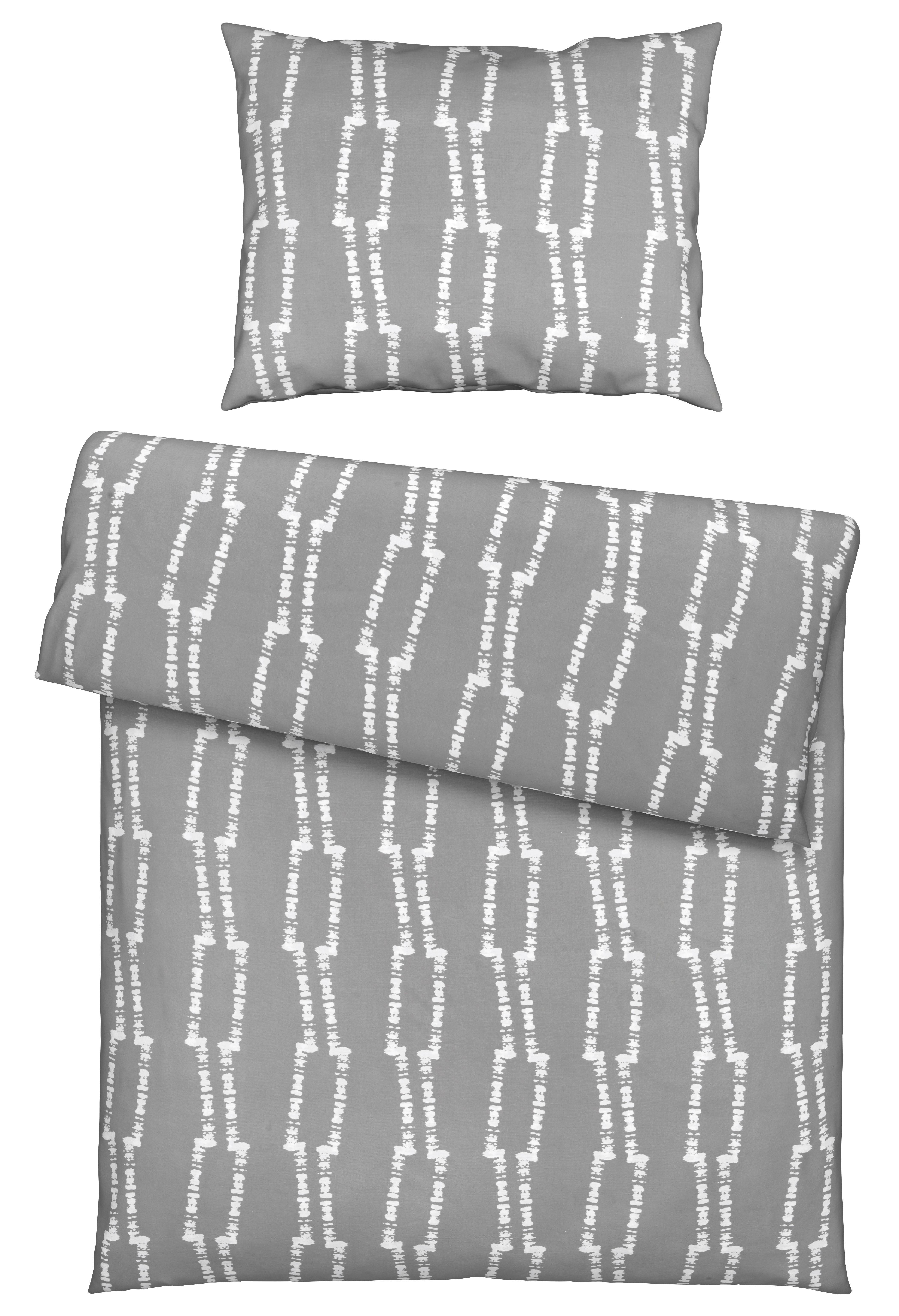 Povlečení Linus, 70/90 140/200cm - šedá, Moderní, textil (140/200cm) - Modern Living