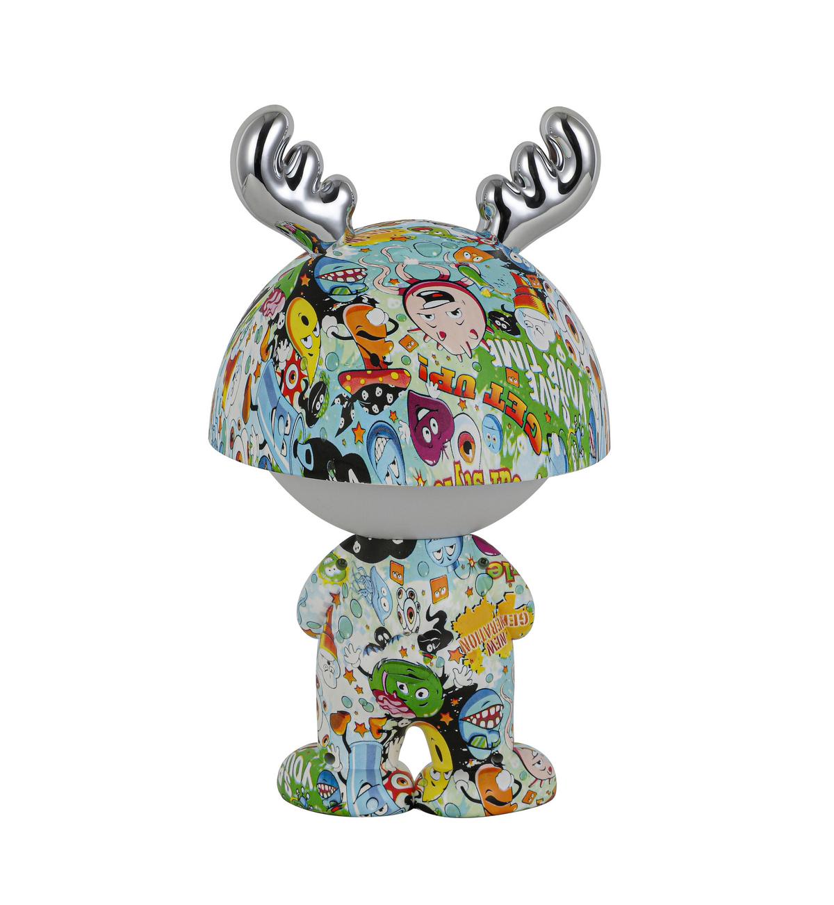 DEKORAČNÍ LED SVÍTIDLO LEA - barvy chromu/vícebarevná, Moderní, kov/plast (17/30cm) - Mömax