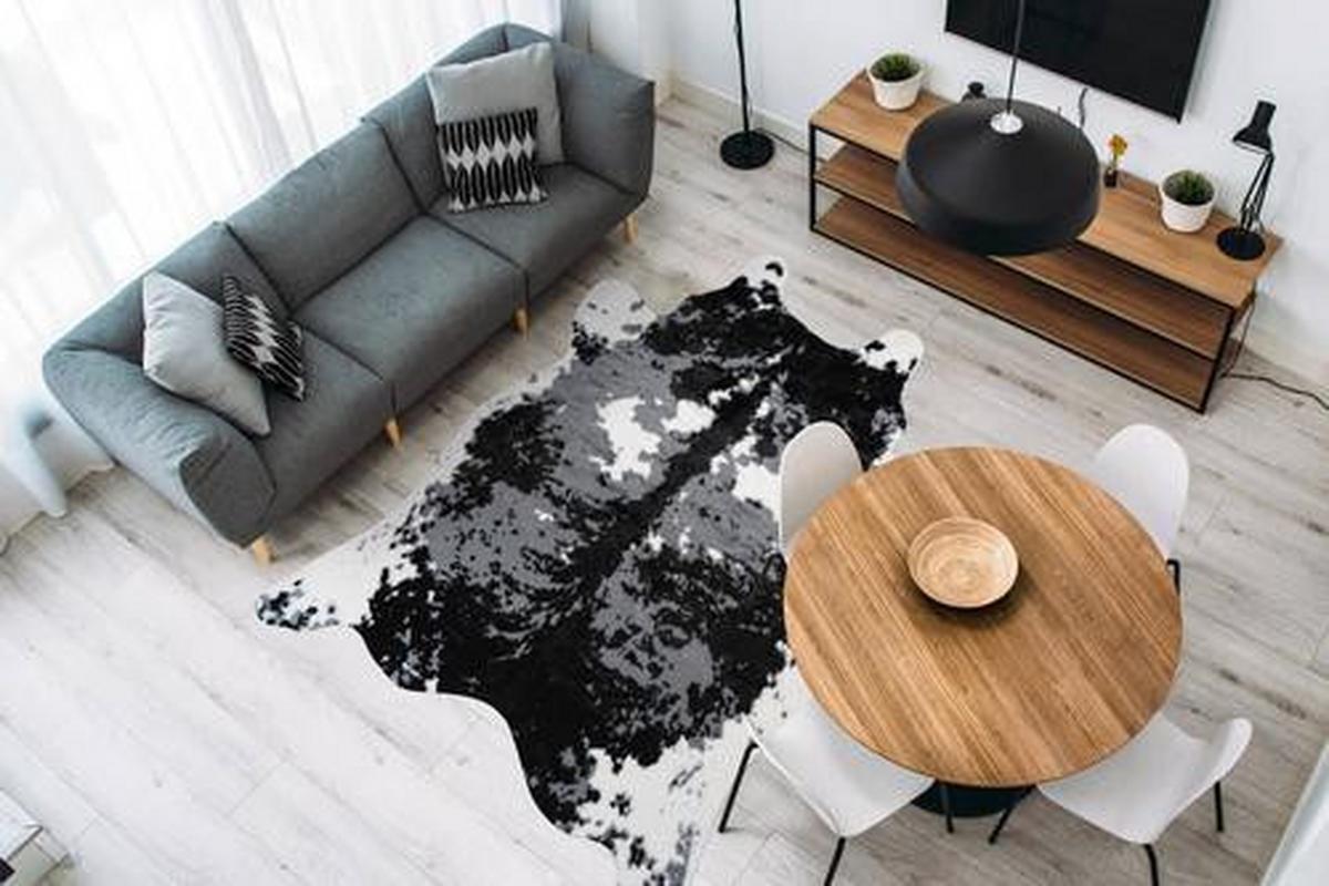 Kunstfell Desert Schwarz/weiß 160x230 Cm - Schwarz/Weiß, Basics, Textil (160/230cm) - Kayoom