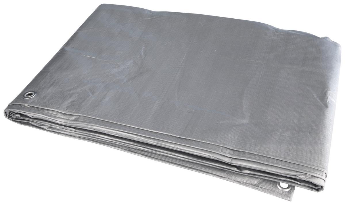 Schutzplane Für Anhänger 800x1000 Cm Grün/silberfarben - Silberfarben/Grün, Basics (800/1000cm)
