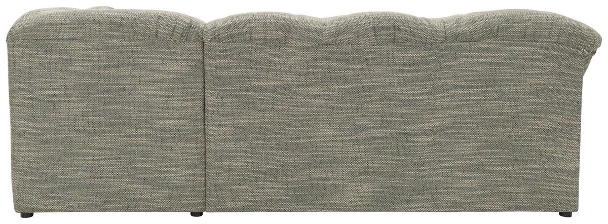 Ecksofa Papenburg Rücken Echt Grau/Weiß - Schwarz/Weiß, KONVENTIONELL, Textil (243/180cm) - MID.YOU