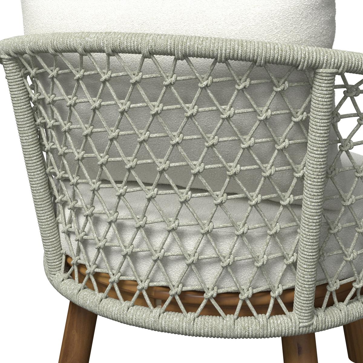 TERASOVÁ SEDACIA SÚPRAVA BELAYA - sivá/biela, Modern, kov/drevo (244/205cm) - Bessagi Garden