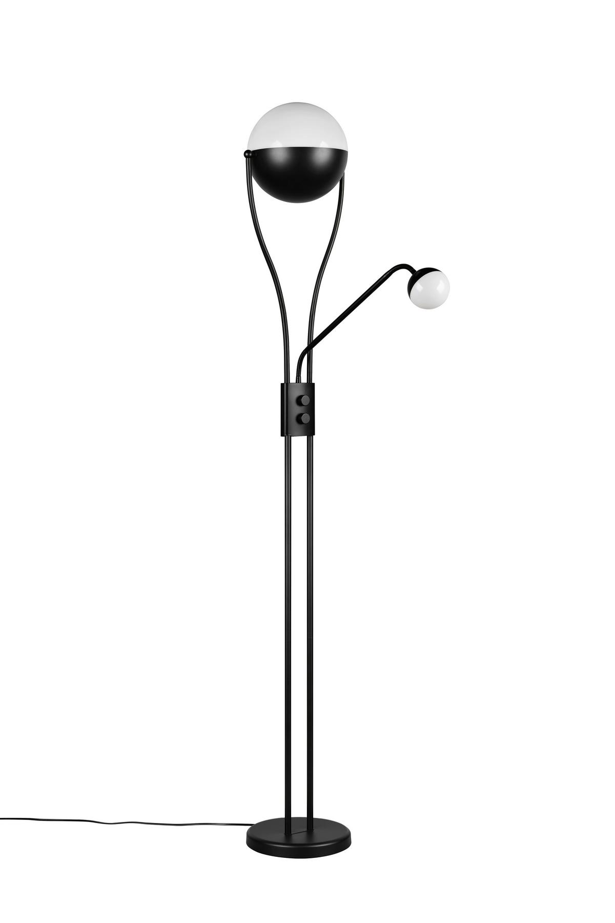 LED-Stehleuchte 478310232 Chris - Schwarz/Weiß, Design, Kunststoff/Metall (30/180cm) - Trio Leuchten