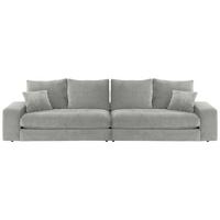 Bigsofa Be Relaxed - Silberfarben/Schwarz, MODERN, Textil (314/67/125cm) - MID.YOU