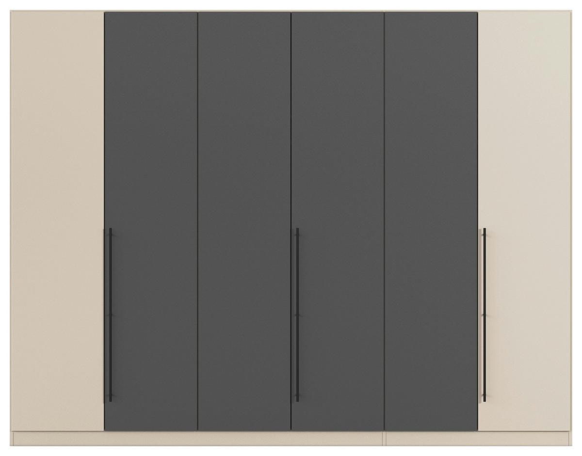 Kleiderschrank Safari B: 271 cm - Champagner/Grau, KONVENTIONELL, Holzwerkstoff (271/210/54cm)