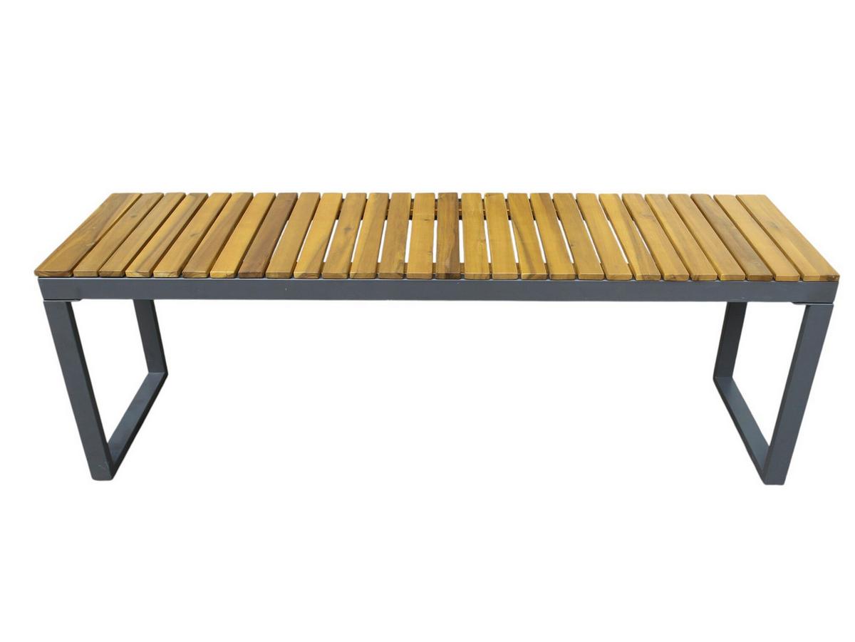 Gartenbank Ph-Aca-Gb-Brown - Akaziefarben, Basics, Holz/Metall (130/35/45cm)