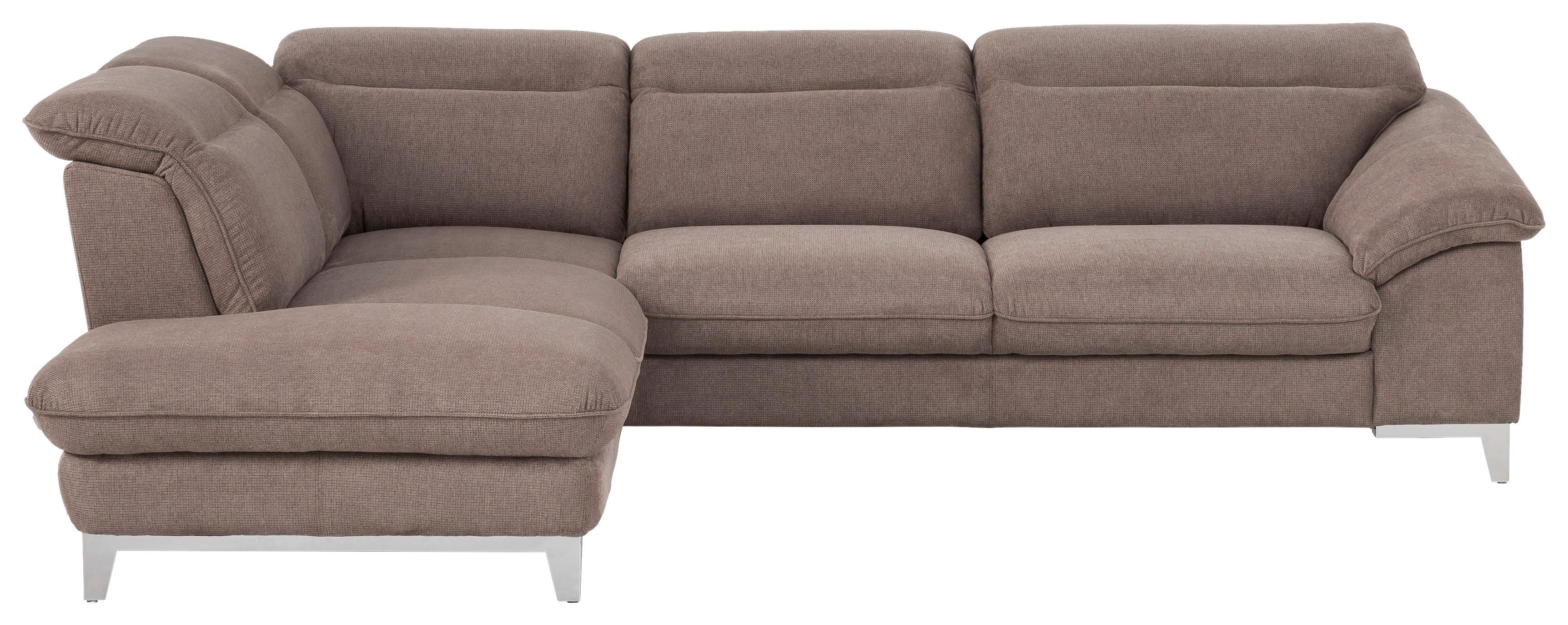 Ecksofa Mit Schlaffunktion Teresa, Verstellbar Taupe