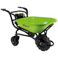 Elektro-schubkarre Mit Kippfunktion Akku - Schwarz/Grün, Basics, Metall (71/52/102cm) - Zimmer & Rhode