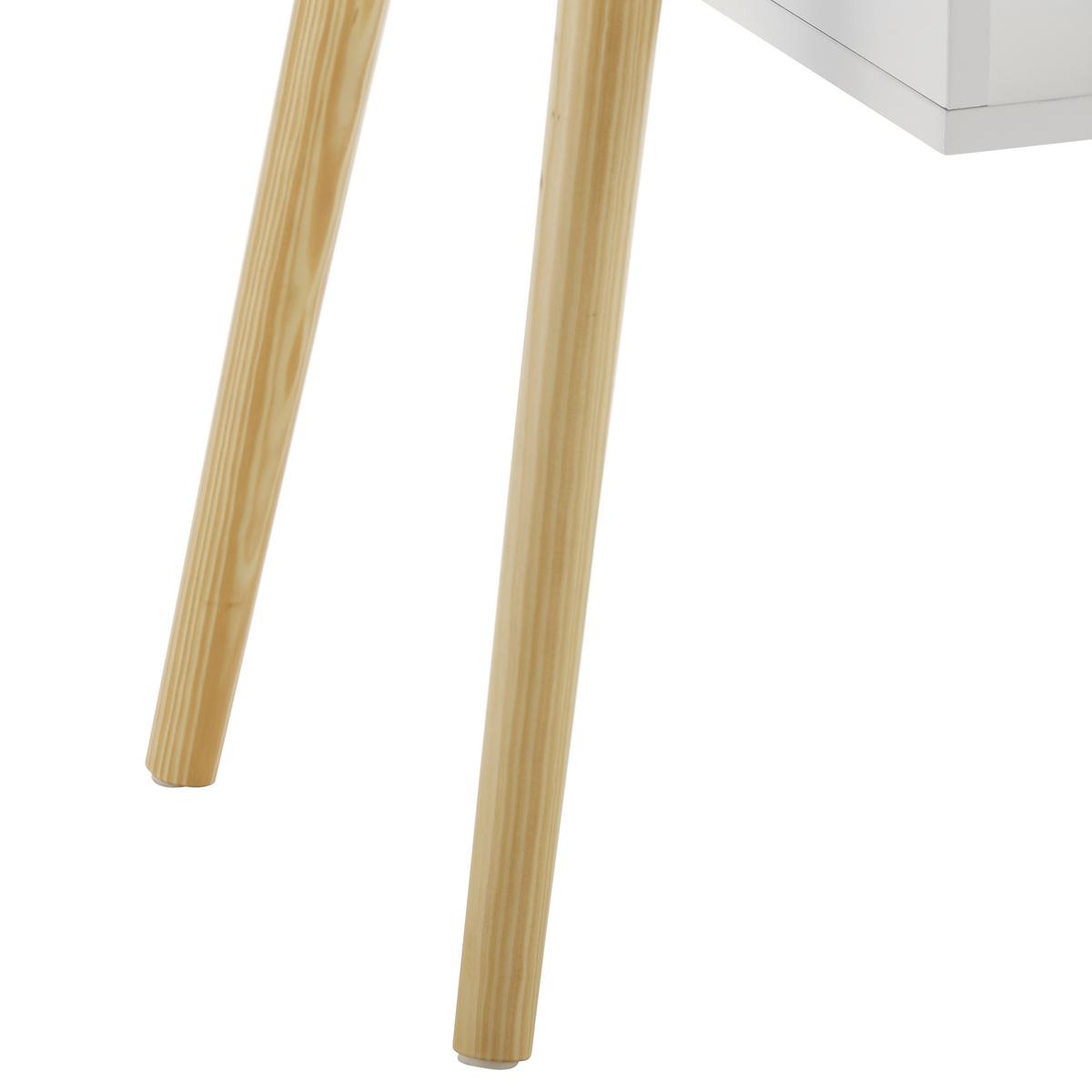 Konferenční stolek Silvio - bílá/barvy pinie, Moderní, dřevo/kompozitní dřevo (100/50/42,5cm) - Bessagi Home