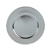 Dekoračný tanier COOL VIBES - strieborná, Lifestyle, plast (33cm)