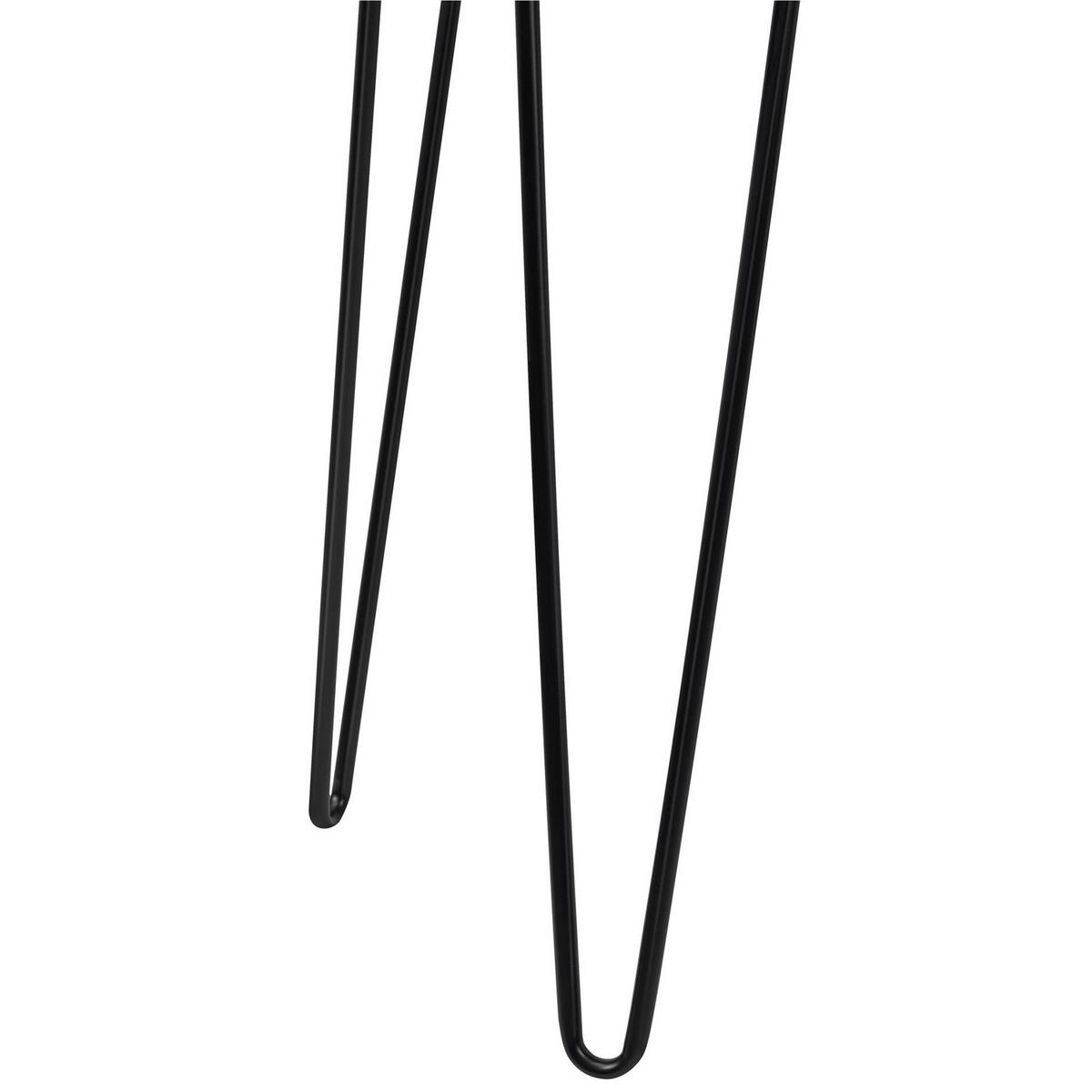 Beistelltisch Owen Braun B: 49 cm - Schwarz/Braun, Design, Papier/Holzwerkstoff (49/49/55cm) - MID.YOU