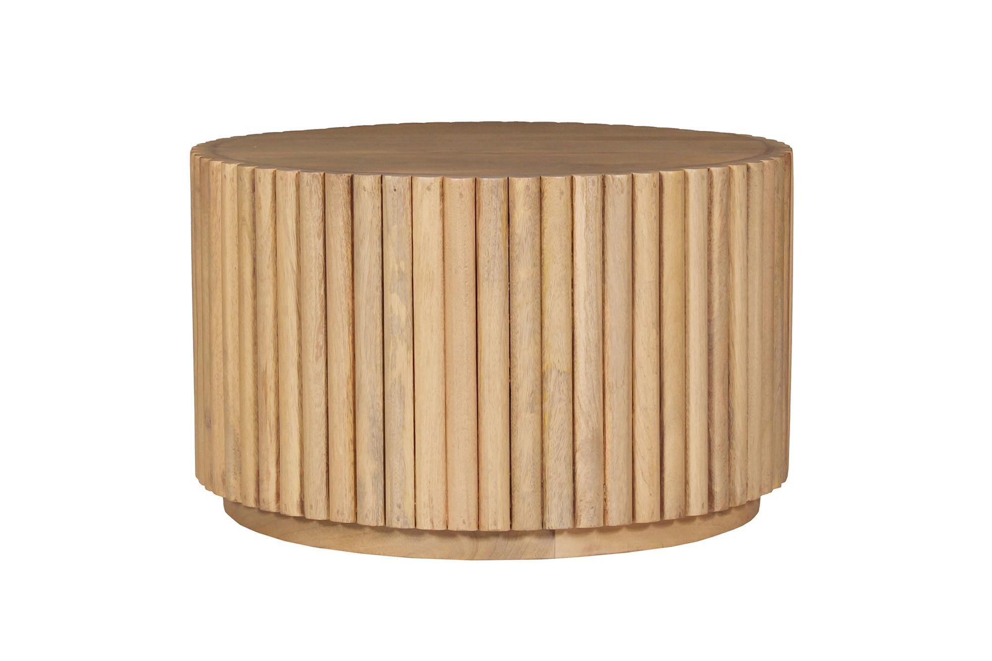 COUCHTISCH Mangoholz B: 55cm - Naturfarben, Design, Holz (55/55/34cm) - MID.YOU
