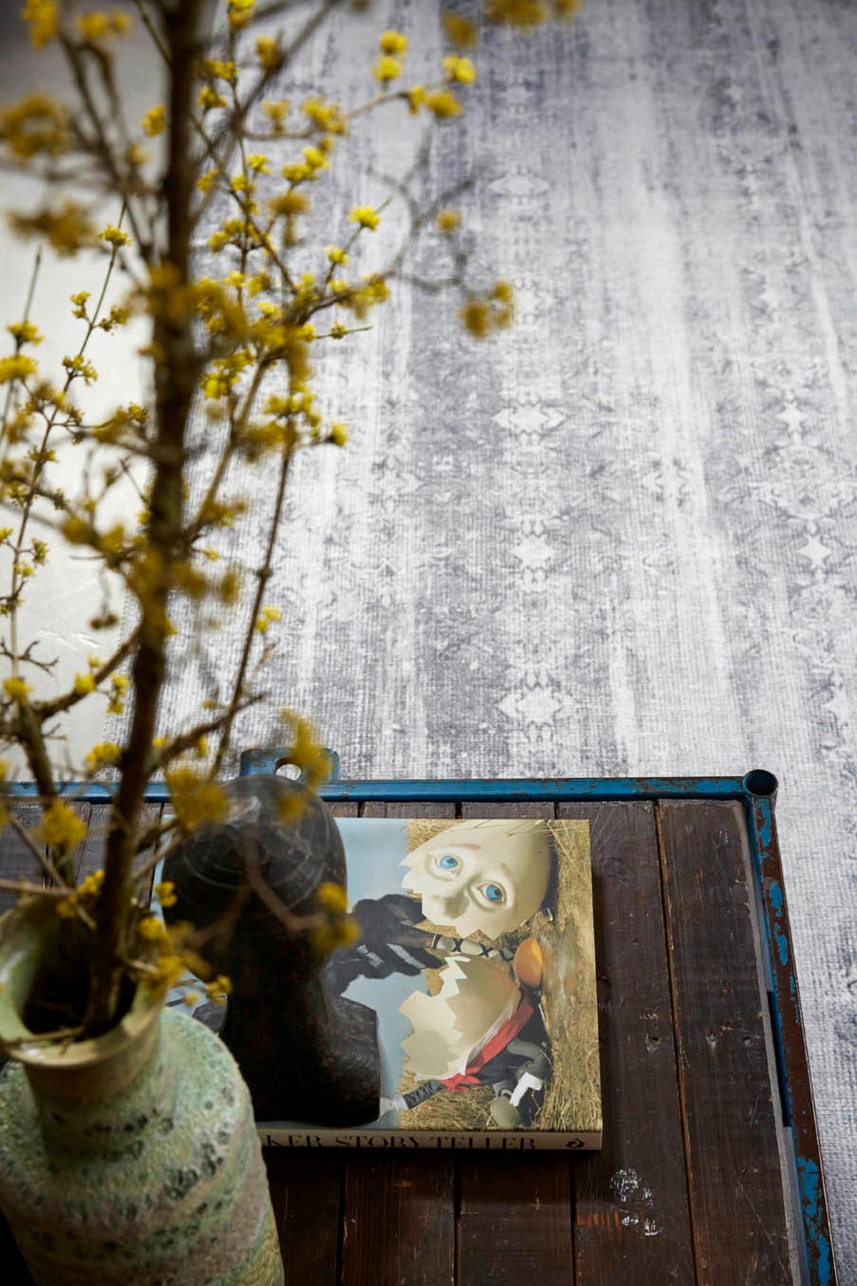 Webteppich Alaska Grau/Weiß 120x170 cm - Weiß/Grau, LIFESTYLE, Textil (120/170cm) - WECON HOME