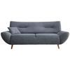 3-Sitzer-Sofa Drago Hellblau - Wildeiche/Hellblau, MODERN, Holz/Textil (205/81/90cm) - MID.YOU