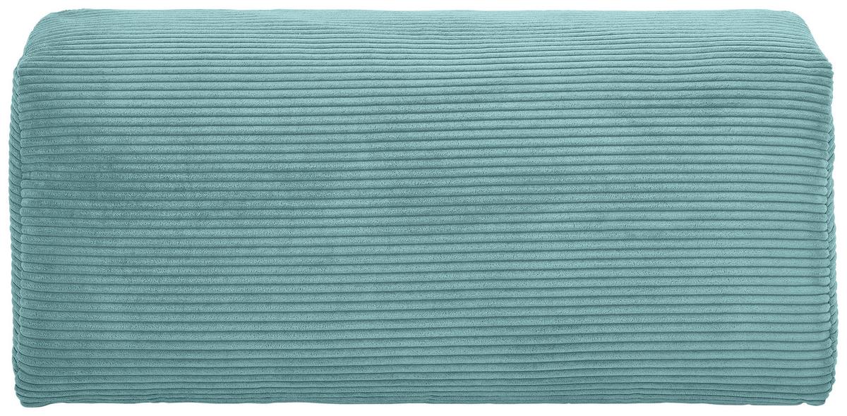 Schlafsofa Vouge Mintgrün Bettkasten, B: 255 Cm - Buchefarben/Schwarz, KONVENTIONELL, Textil (255/86/123cm) - Livetastic