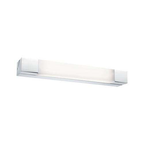 LED-Wandleuchte 1-Flammig Länglich Chromfarben/Weiß - Chromfarben/Weiß, Basics, Kunststoff/Metall (4,5cm) - Paulmann