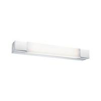 LED-Wandleuchte 1-Flammig Länglich Chromfarben/Weiß - Chromfarben/Weiß, Basics, Kunststoff/Metall (4,5cm) - Paulmann