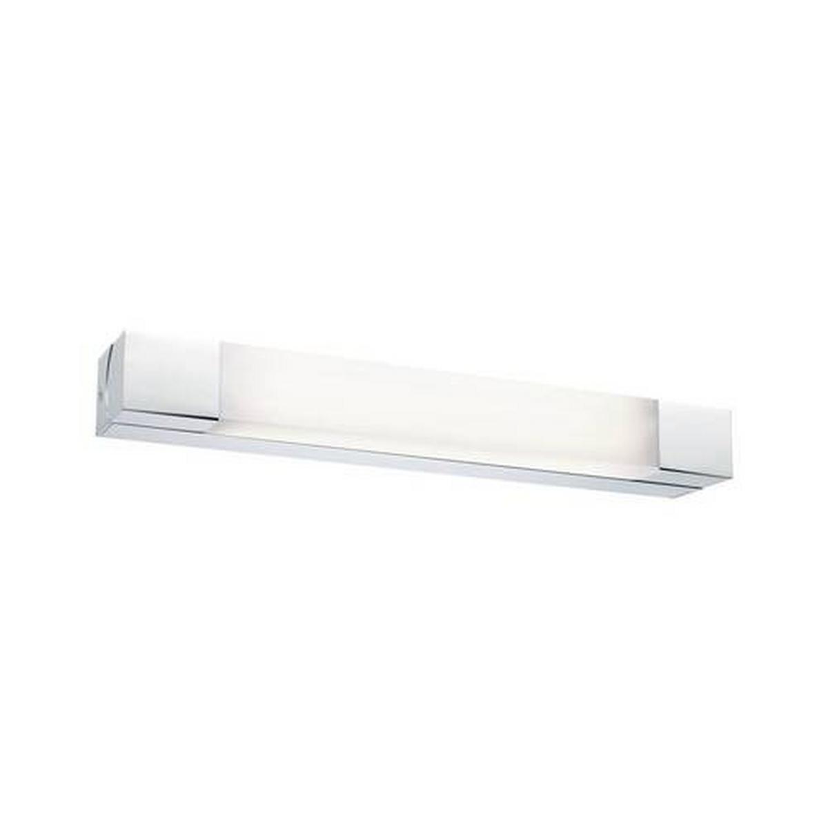 LED-Wandleuchte 1-Flammig Länglich Chromfarben/Weiß - Chromfarben/Weiß, Basics, Kunststoff/Metall (4,5cm) - Paulmann