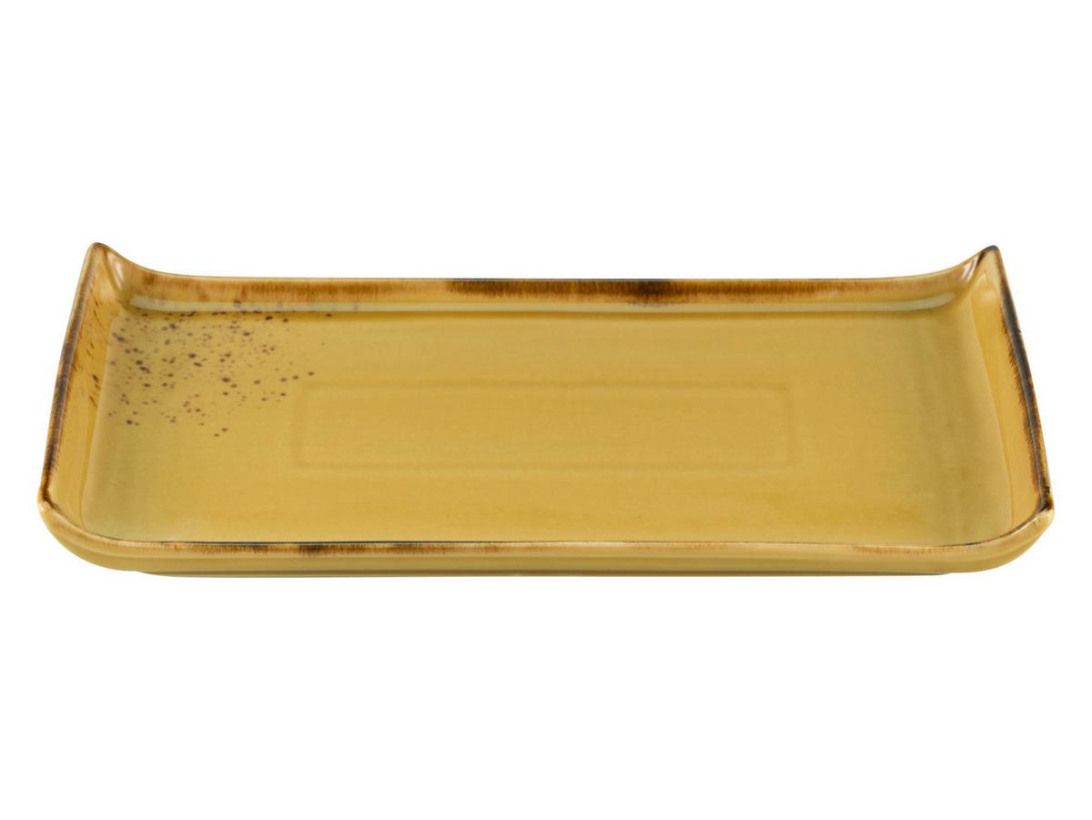Servierplatte 33019 Nature Collection - Currygelb, Trend, Keramik (16,5/33cm) - Creatable