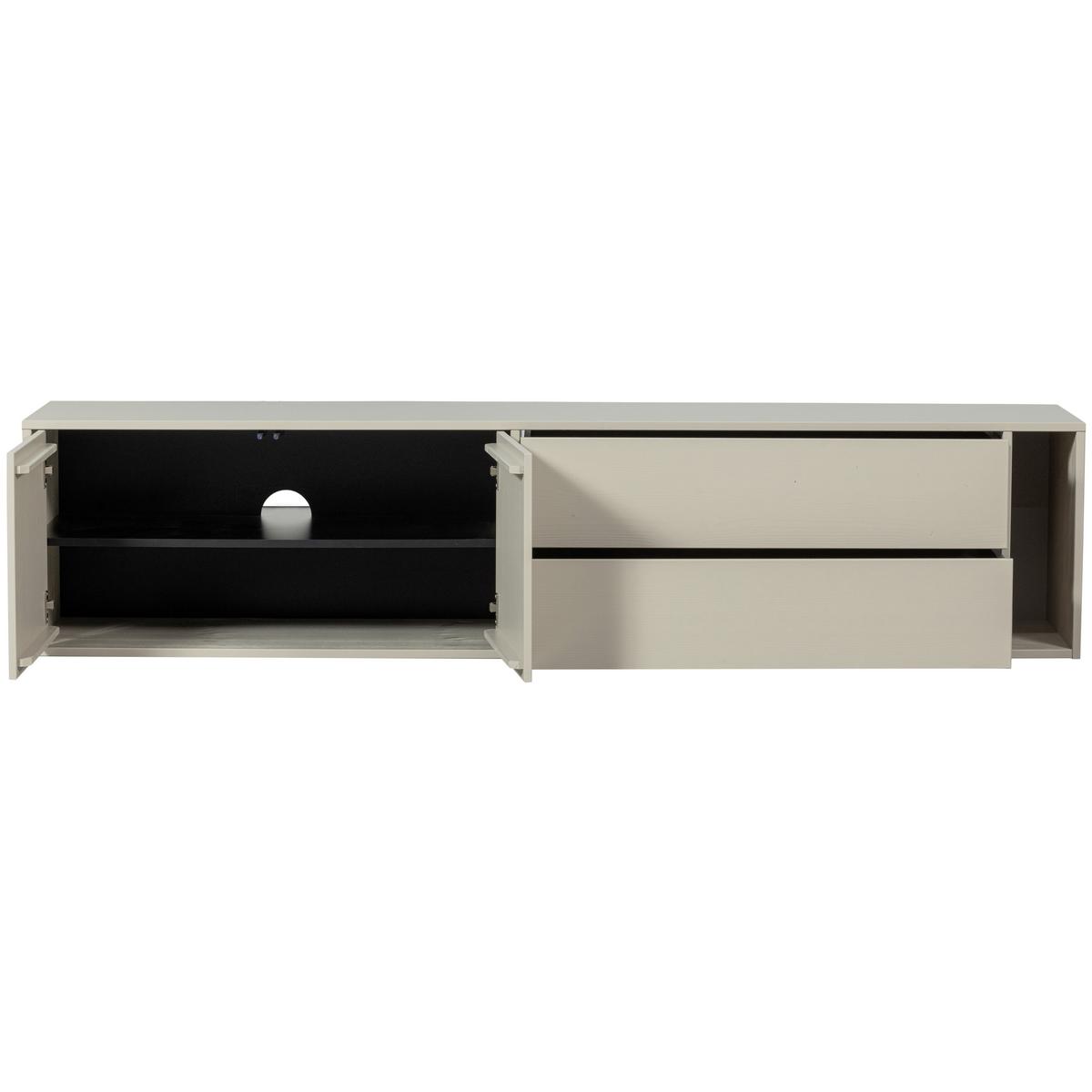 LOWBOARD Settle Down Grau B: 200cm - Grau, Design, Holz (200/45/44cm) - Livetastic