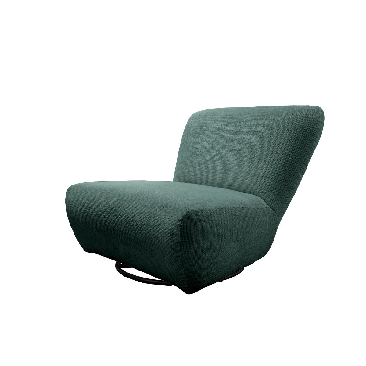 Xxl-sessel Cremallo Dunkelblau Wippfunktion, Drehbar, B: 95cm - Schwarz/Dunkelblau, Trend, Textil (95/77/94cm) - Livetastic