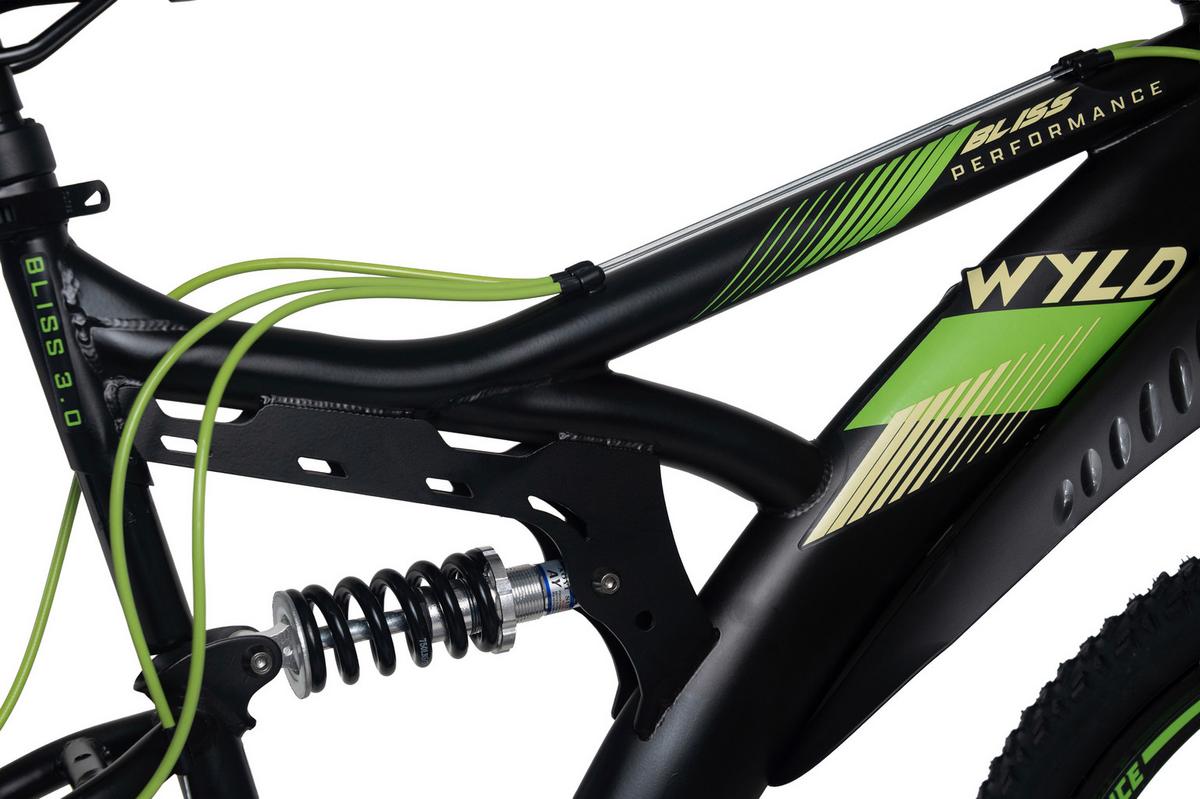 WYLD Mountainbike Fully Bliss schwarz/Grün 26'' - Schwarz, LIFESTYLE, Metall (25/140/60cm)