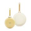 Pfannenset Padova Reserve Gelb/Weiß/Goldfarben D:20/26cm - Gelb/Goldfarben, Basics, Glas/Metall (20 & 26cm) - GreenPan