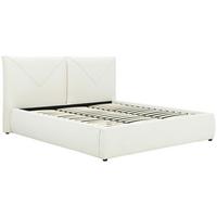 Polsterbett Mail Weiß B: 214 Cm - Schwarz/Weiß, Design, Holz/Textil (214/111/224cm) - MID.YOU