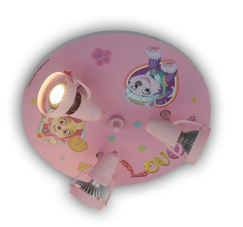 Kinderdeckenleuchte Paw Patrol Ø 35 cm, verstellbar - Multicolor/Rosa, Basics, Holzwerkstoff/Kunststoff (35/15cm) - Niermann