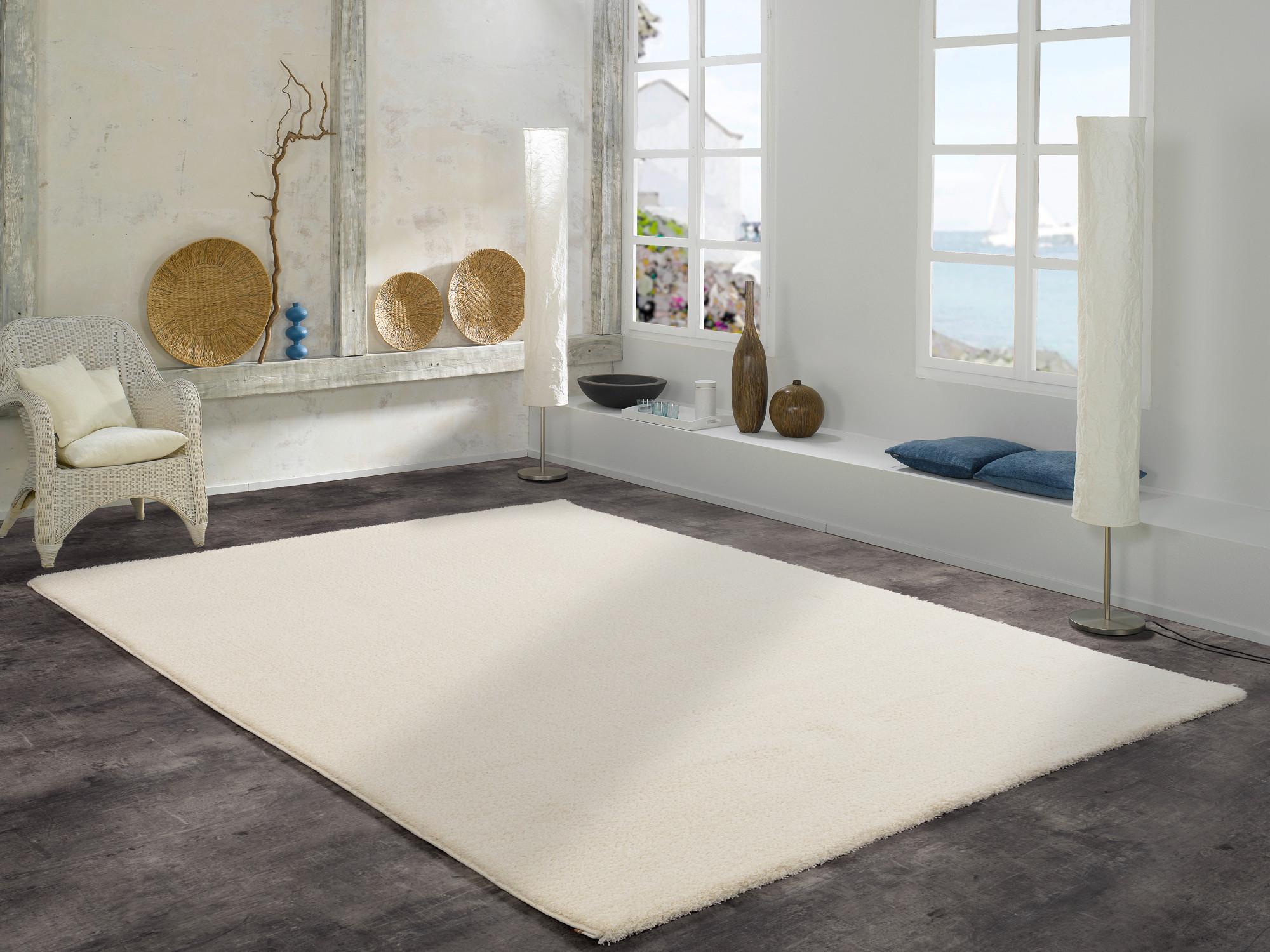 Webteppich Creme Sunshine 80x150 cm - Creme, Basics, Textil (80/150cm) - Novel