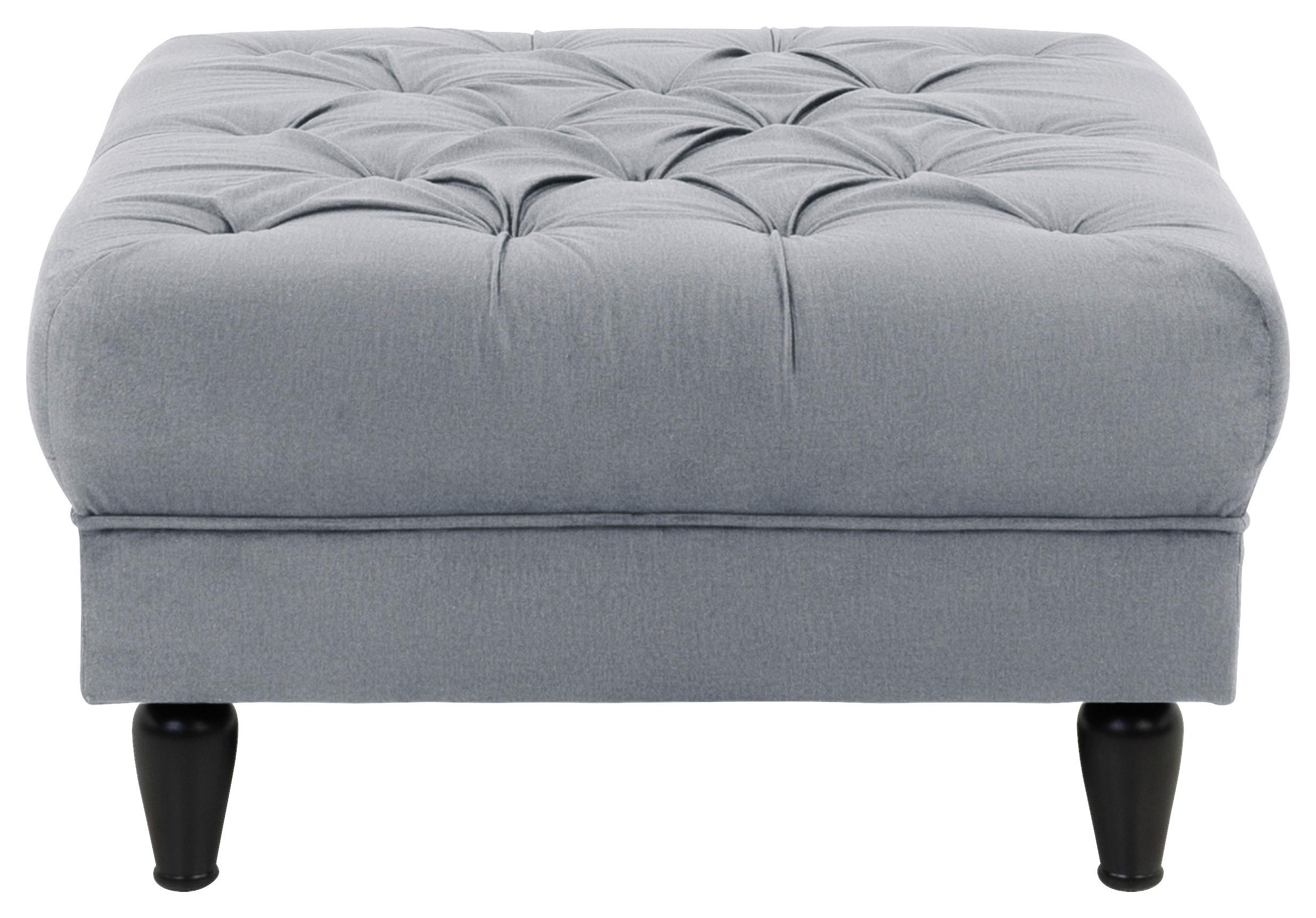Hocker Cupido - Schwarz/Grau, Design, Textil (82/44/82cm) - MID.YOU
