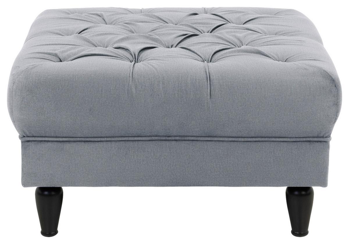 Hocker Cupido - Schwarz/Grau, Design, Textil (82/44/82cm) - MID.YOU