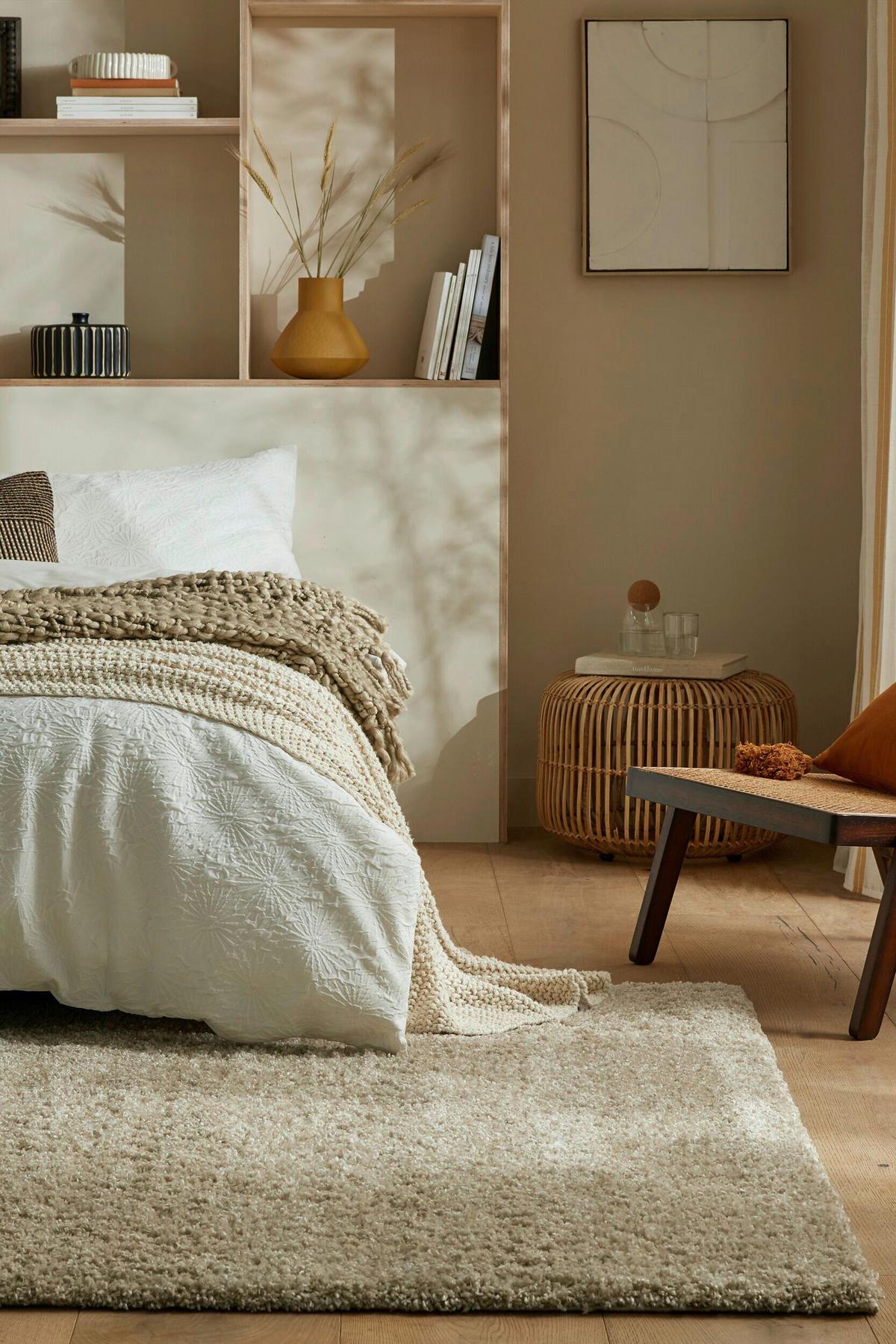 Shaggy Feather Soft Creme 140x200 - Beige/Creme, Basics, Textil (140/200cm)