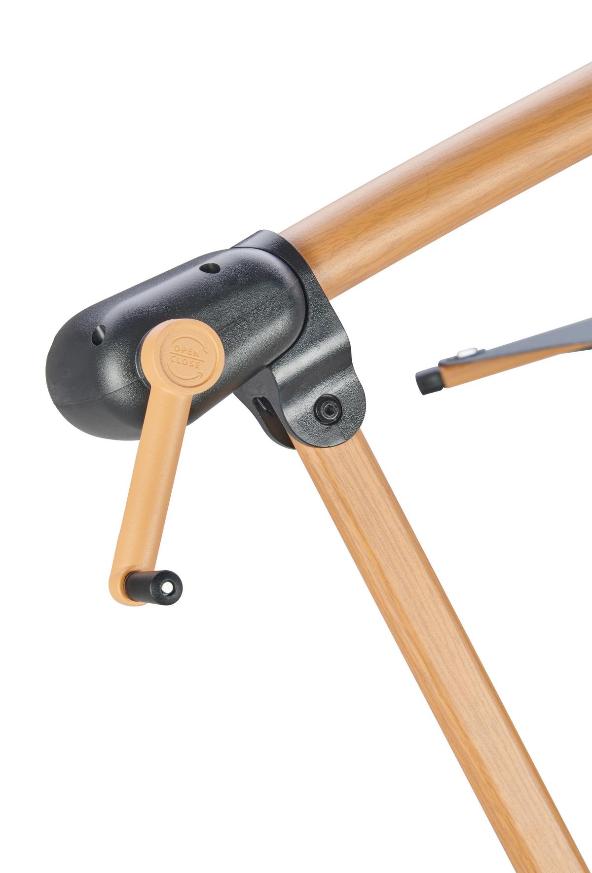 Ampelschirm Exellent Bht: 300x300x248 Cm Anthrazit - Anthrazit/Braun, MODERN, Textil/Metall (300/300/248cm) - Beldano