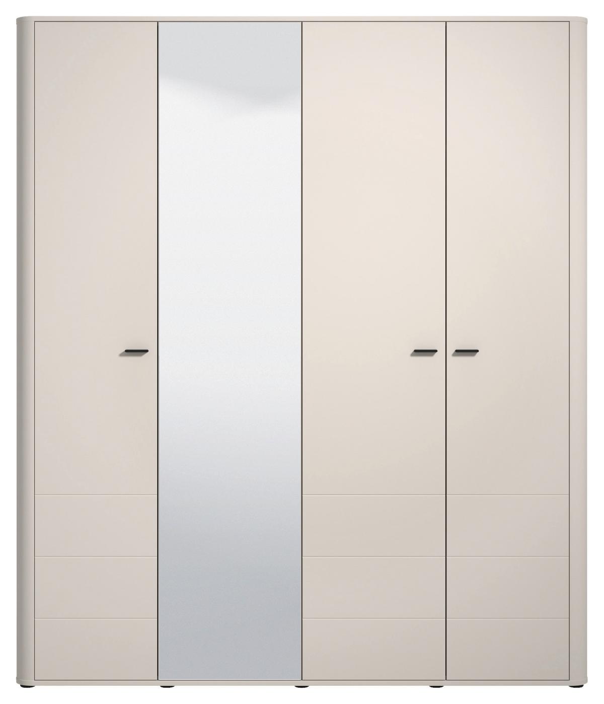 SKRIŇA S OTOČNÝMI DVERAMI CASHMIRA - kašmírová, Trend, kompozitné drevo (180/211/57cm) - Based