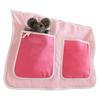 Betttasche aus Baumwolle mit 2 Fächern, Rosa - Hellrosa/Rosa, KONVENTIONELL, Textil (56/32/2cm) - MID.YOU