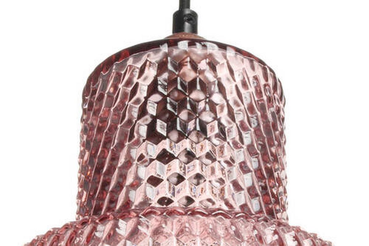 Hängeleuchte Mona H: 27 cm 1-Flammig - Violett, Trend, Glas (17/27/17cm) - Kayoom