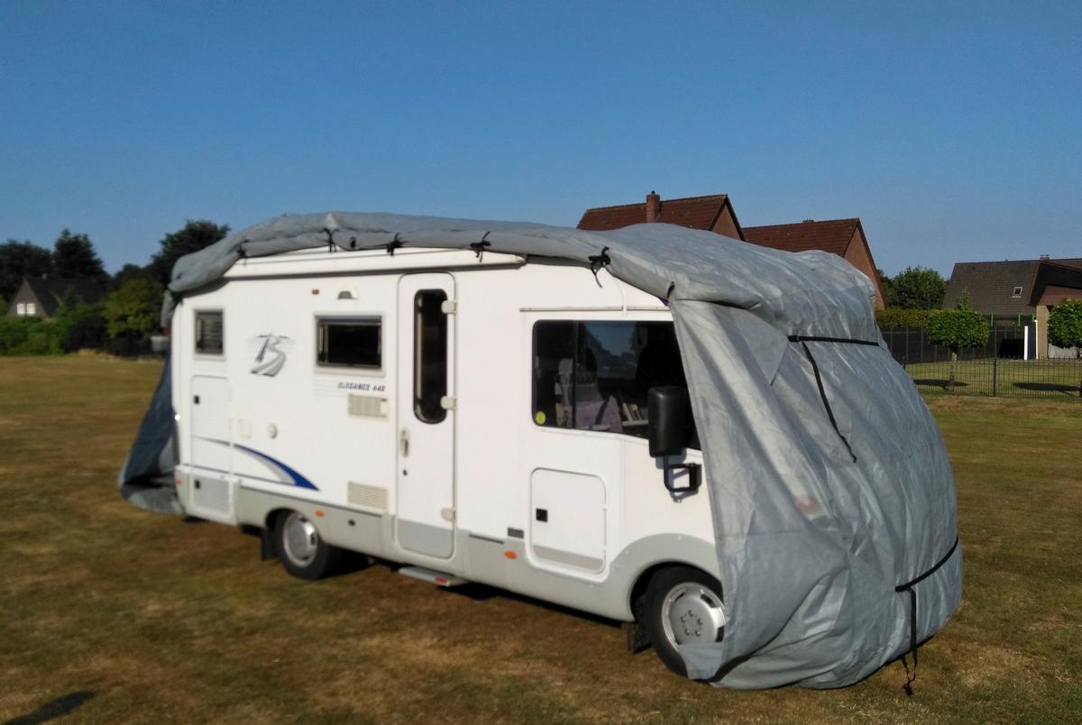 Schutzplane Abdeckplane für Wohnmobil Gr. S Grau - Grau, Basics, Kunststoff (235/275/610cm)