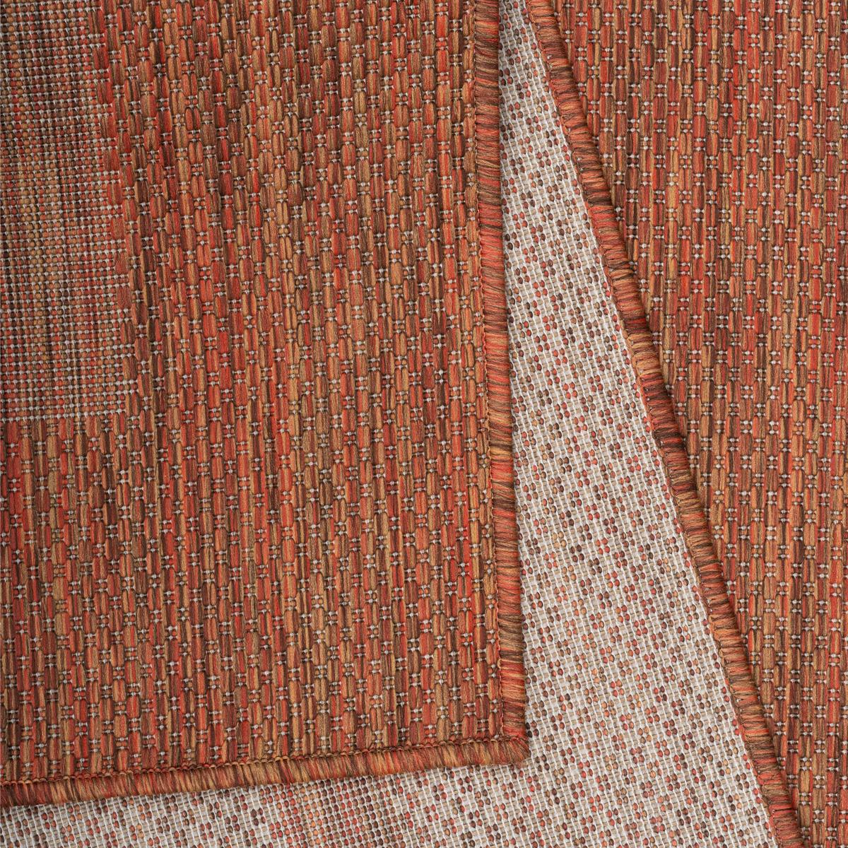 Flachwebteppich Relax - Kupferfarben, Basics, Textil (120/120cm) - Novel