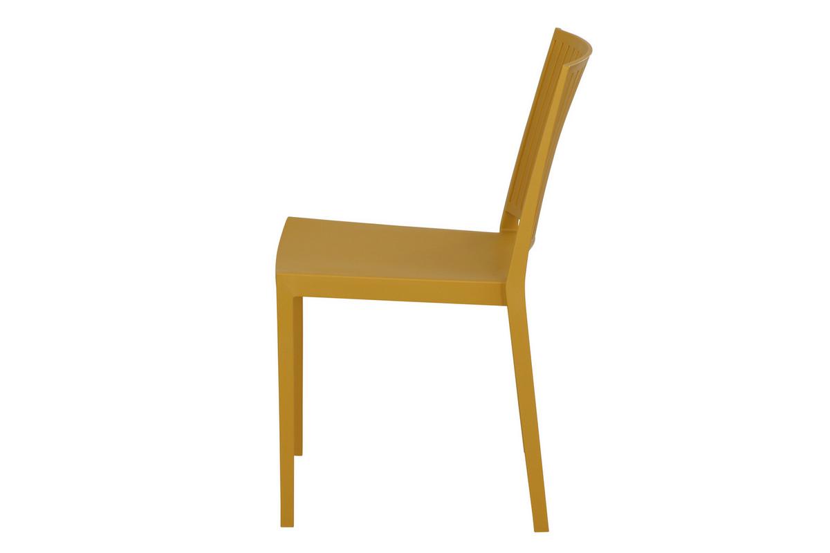 Stapelstuhl T20102 - Gelb, Basics, Kunststoff (57/80/56cm) - Siena Garden