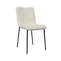 Židle AMY béžová - černá/béžová, Moderní, kov/dřevo (45/85/55cm) - Bessagi Home