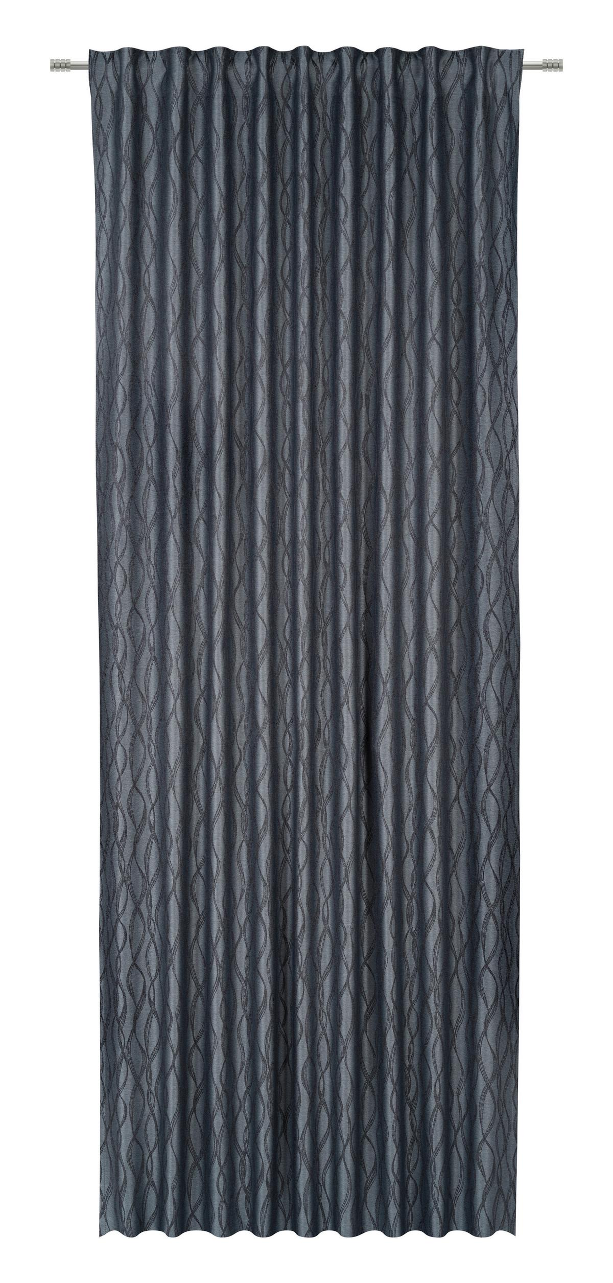 Verdunkelungsvorhang Loreen - Anthrazit, ROMANTIK / LANDHAUS, Textil (140/245cm) - James Wood