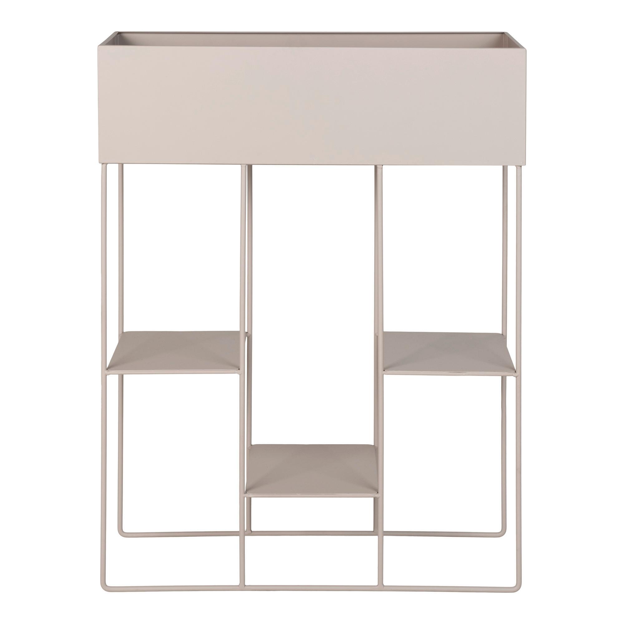 Übertopf Rabo Beige B: 25 cm - Beige, Design, Metall (25/80/60cm)