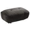 Hocker Be Fluffy - Anthrazit/Schwarz, MODERN, Textil (112/46/65cm) - Trendmanufaktur