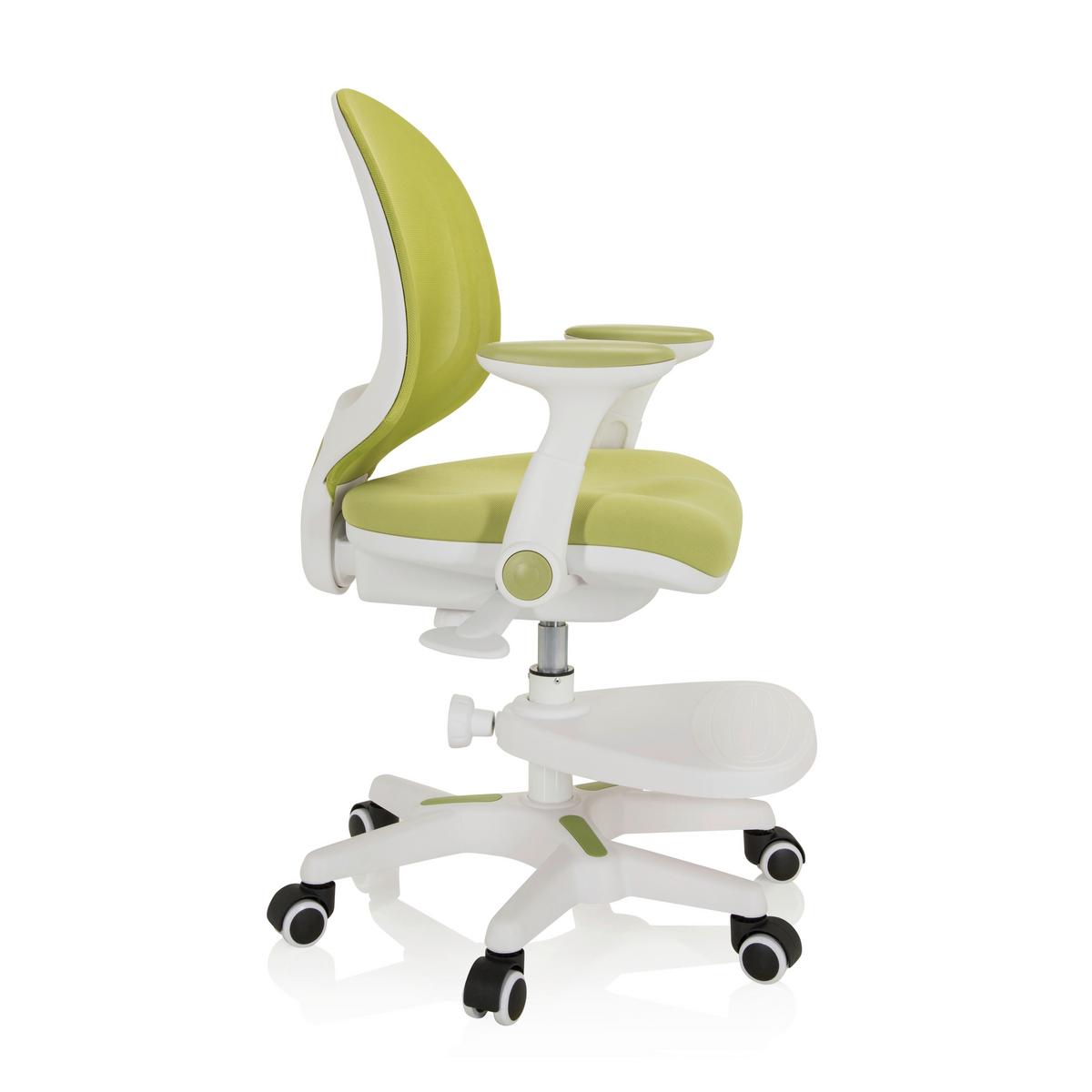 Jugenddrehstuhl Kid Ergo Weiß/hellgrün Bis 80 Kg - Weiß/Hellgrün, MODERN, Kunststoff/Textil (56/89/52cm) - MID.YOU