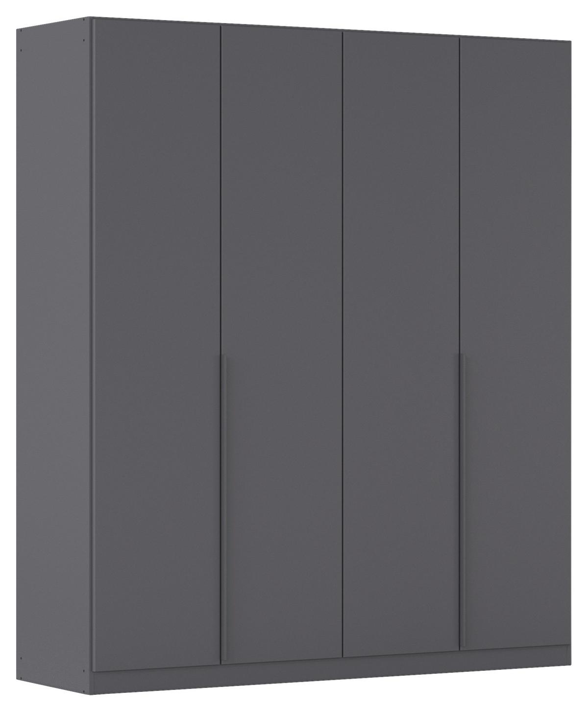 Drehtürenschrank Alabama Grau Metallic B: 181 Cm - Grau, MODERN, Holzwerkstoff (181/229/54cm) - Rauch Möbel