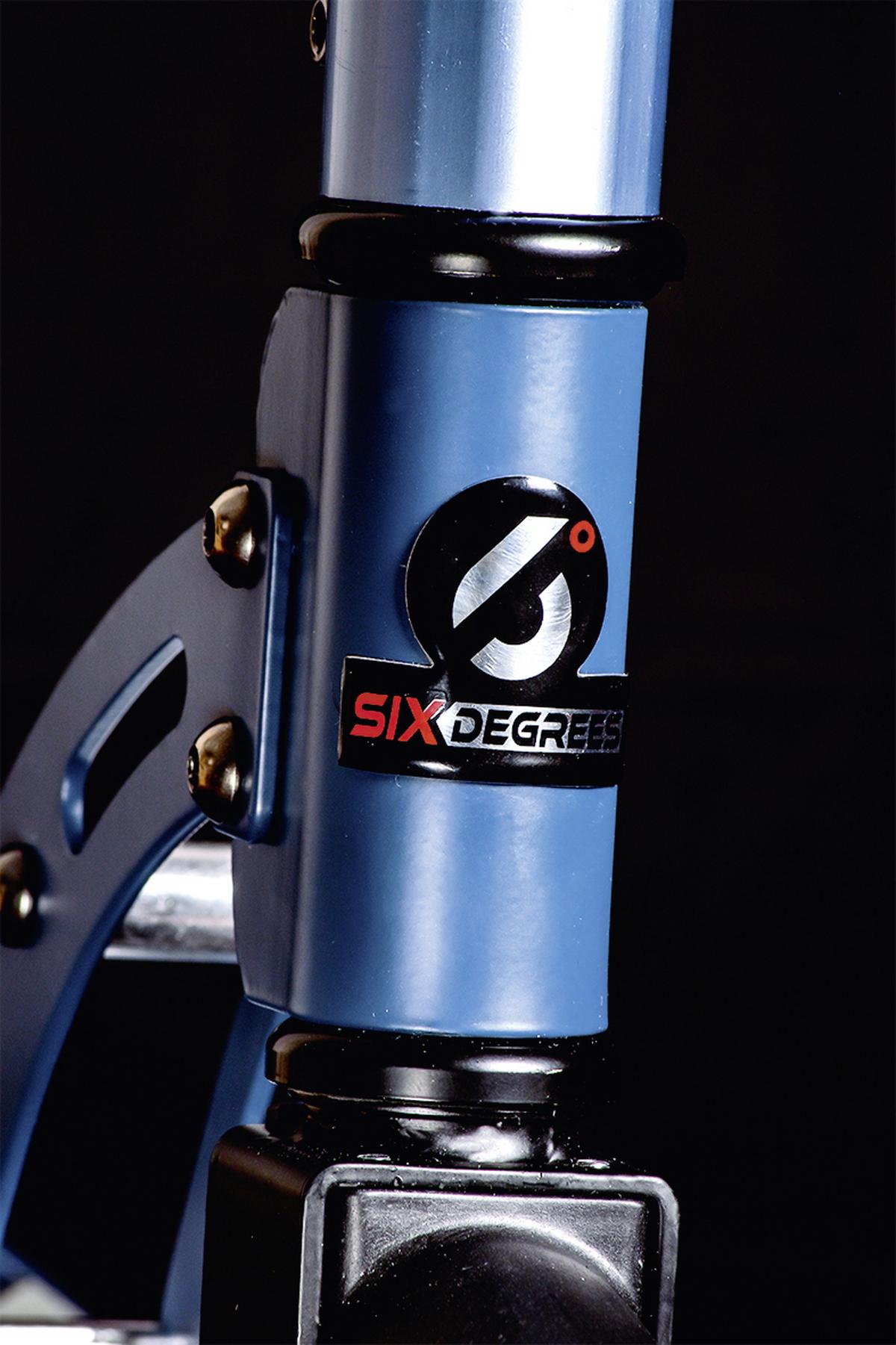 Kinder-scooter Six Degrees, Blau, Ø 205 Mm, Klappbar - Blau, Basics, Metall (93,5/34,5/102cm)